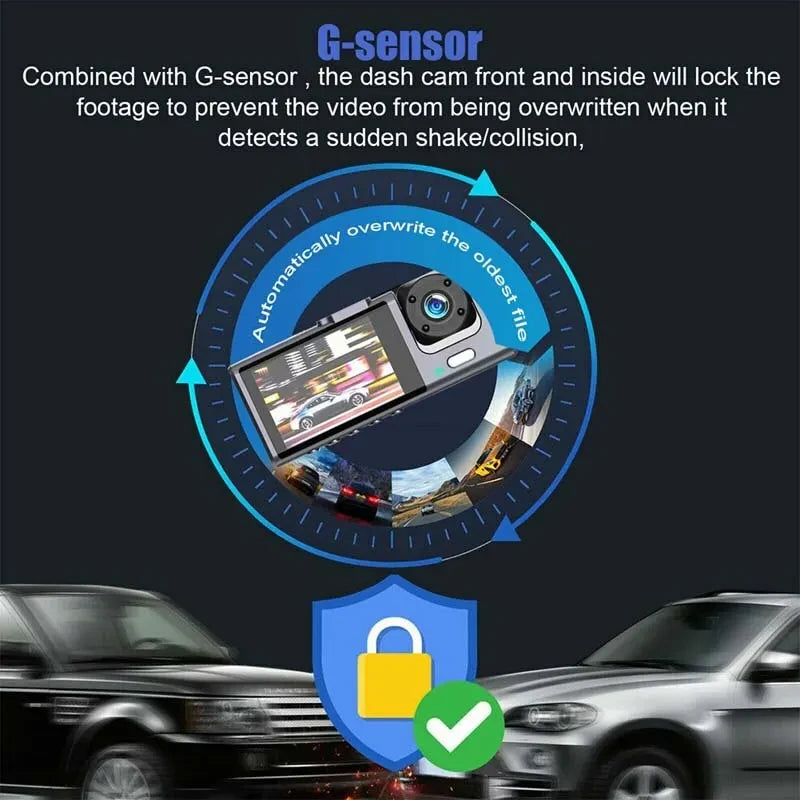 1080P Dual camera Dash Cam for cars